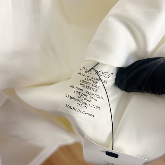ALEXIS Moonlight Pamelia Dress Size‎ S Linen White - Picture 10 of 11